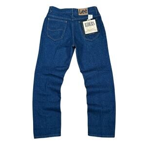 Vintage Lee Riders Mens Straight Leg Jeans Dark Wash Made in USA 34x30 NWT